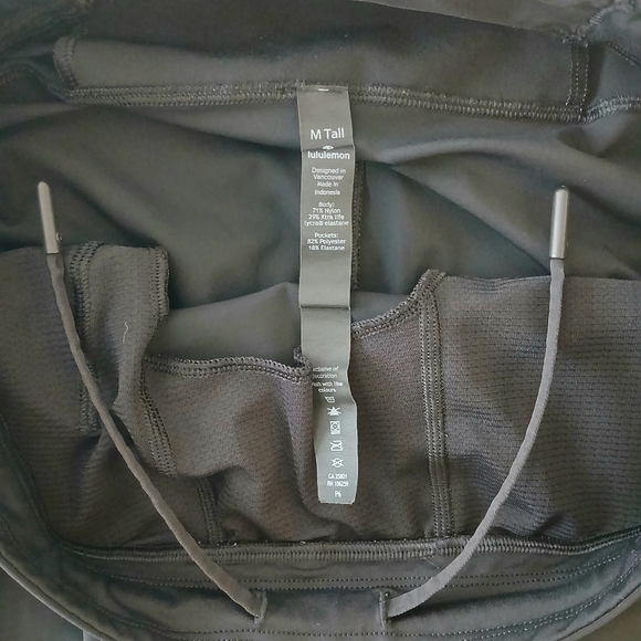 LULULEMON Surge Jogger Men's M Tall Black Reflective Zip Cuff Stretch Tapered - Picture 10 of 10